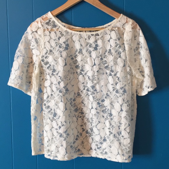 GAP Tops - Beautiful Lace Gap Blouse Perfect!!! Size M